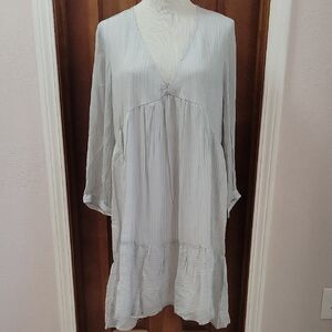 Madewell X Reistor Light Blue V-Neck Dress
